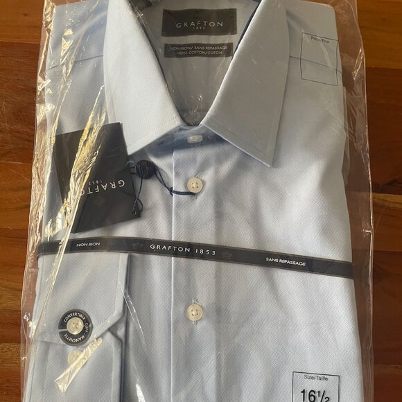 Grafton 1853 - Modern Fit Premium Non-Iron Dress Shirt - Picture 6 of 9